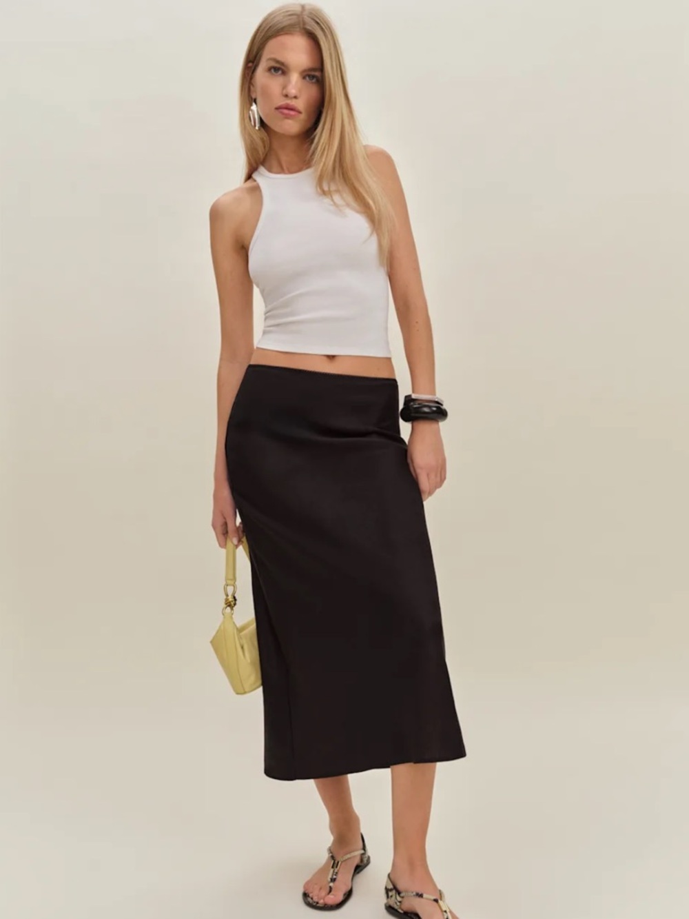 Reformation Layla Linen Skirt Sz SP